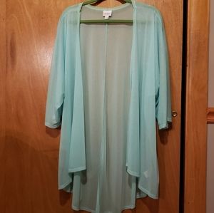 Lularoe sheer kimono size L-2X